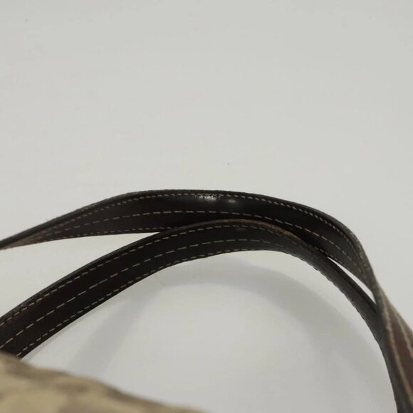 GUCCI GG Crystal Shoulder Bag Coated Canvas Brown Gold - Picture 9 of 16